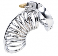 Metal male chastity device