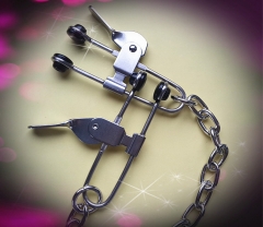 Manufacturers wholesale men and women general stainless steel nipple clip flirting supplies shock nipple clip