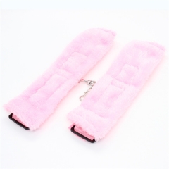 Binding apparatus male female pink fluff handcuffs handcuffs adult erotic Plush