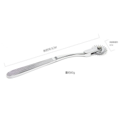 Stainless Steel Wheel Wartenberg Pinwheel Silver
