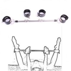 Adult supplies a stainless steel fixed iron handcuffs shackles forced Zhang leg tube
