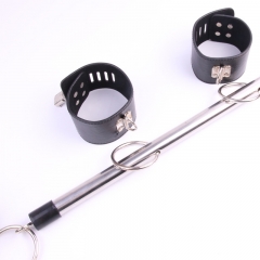 Adult supplies a stainless steel fixed iron handcuffs shackles forced Zhang leg tube