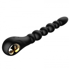 Dark Scepter 10X Vibrating Silicone Anal Beads