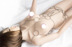 New Female Stainless sexy bondage costume