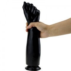 Hand phallus simulates penile oversize and super thick fist and palm sex with extra long features huge anal plug