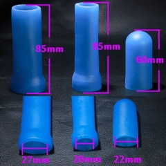 Penis Clamping Kit for Penis Enlargement/ Extender/Stretcher Replacement ,Comfort silicone Sleeves for vacuum cup extender stre