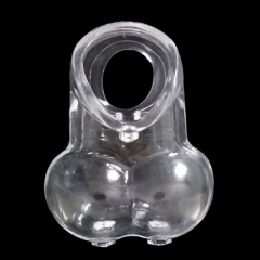 Delayed ring testicular clasp
