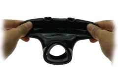 Delayed ring testicular clasp