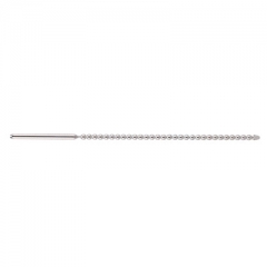Male with metal urethral stimulation rod