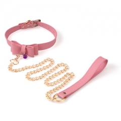 Leather SM bow collar