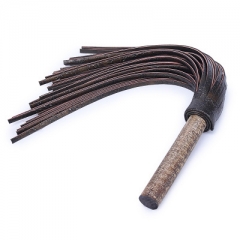 Fun whip antique log head layer cowhide