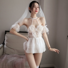 Sexy lingerie bridal uniform lace