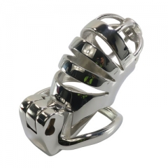 Stainless steel chastity lock play bird teasing male servile tools