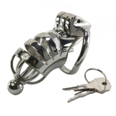 Stainless steel chastity lock play bird teasing male servile tools