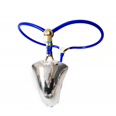 new male invisible stainless steel chastity belt, penis lock, anal plug, preferential adult toys