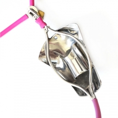 new male invisible stainless steel chastity belt, penis lock, anal plug, preferential adult toys
