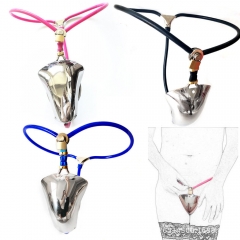 new male invisible stainless steel chastity belt, penis lock, anal plug, preferential adult toys