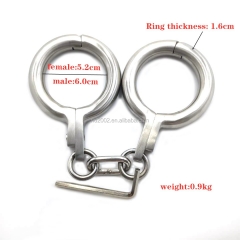 High quality BDSM stainless steel adult game sex handcuffs metal binding handcuffs male and female sex toys