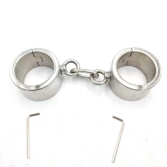 4cm high exquisite stainless steel handcuffs adult fun toy handcuffs