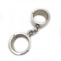 4cm high exquisite stainless steel handcuffs adult fun toy handcuffs
