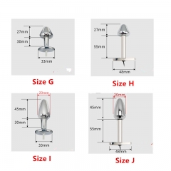 Electro Shock Vaginal Butt Plug Metal Steel T Handle Anal Plug Beads Prostate Electrical Stimulation G spot Medical Sex Toy