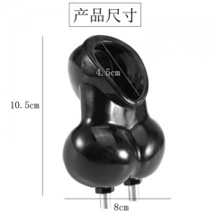 Electro Shock BDSM Sex Scrotum Sleeve Sex Toy Male Penis Delay Electrical Stimulator Clear Black