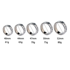 5 Size High Quality Male Stainless Steel Metal Penis Lock Cock ring BDSM erection sex toy for Man