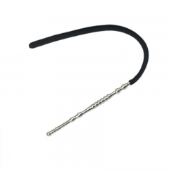 Silicone Stainless Metal Double Head Beads Catheter Urethral Sounds Male Dilator Penis Plug Massager BDSM Insert Sex Toy