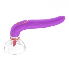 Tongue licking vibrator sucking vibrator tongue female masturbation device