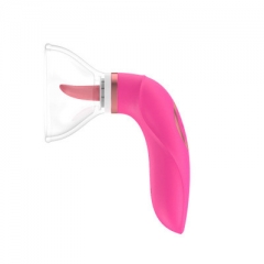 Tongue licking vibrator sucking vibrator tongue female masturbation device