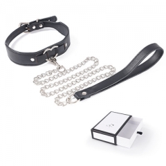 SM metal love neck collar