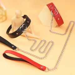 SM metal love neck collar