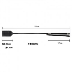 Spike leather whip black handle European and American export metal racquet nails