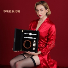 SM mouth ball mouth cangue flirtation discipline punishment mouth plug