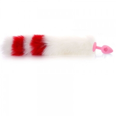Adult supplies offbeat anal plug anal toys toys silicone silicone fox's tail anal plug 4 color silicone trumpet