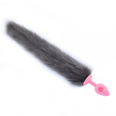 Adult supplies offbeat anal plug anal toys toys silicone silicone fox's tail anal plug 4 color silicone trumpet