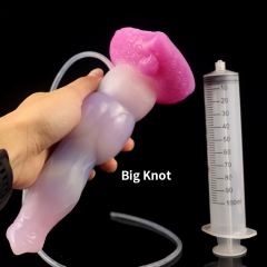 Water spray simulates phallus liquid silicone jellyfish color dildo