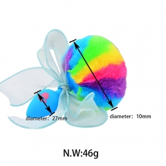Silicone cat paw color tail set