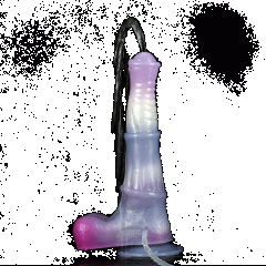 Water spray simulates phallus liquid silicone jellyfish color dildo