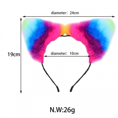 Silicone cat paw color tail set