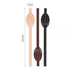 Vagina-shaped straws - Regular 9 pieces