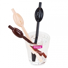 Vagina-shaped straws - Regular 9 pieces