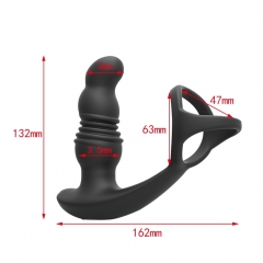 Thrusting Prostate Massager With Cock Ring