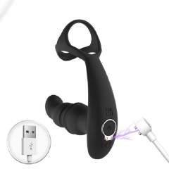 Thrusting Prostate Massager With Cock Ring