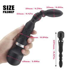 G-spot double head vibrator rear court anal plug