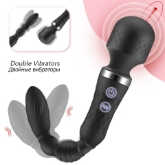 G-spot double head vibrator rear court anal plug