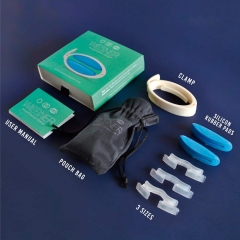 Men's silicone pad penile clip portable wear comfortable soft clamp shackle ring sex ring