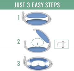 Men's silicone pad penile clip portable wear comfortable soft clamp shackle ring sex ring