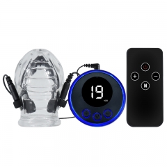 Male electric shock penile trainer numbing and reducing sensitization lasting