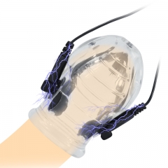 Male electric shock penile trainer numbing and reducing sensitization lasting